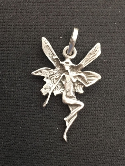 Enchanted Fairy Styled Sterling Silver Pendant