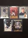 5 Card Lot of Baseball Inserts, Serial Numbered and Rare Star Sports Cards!