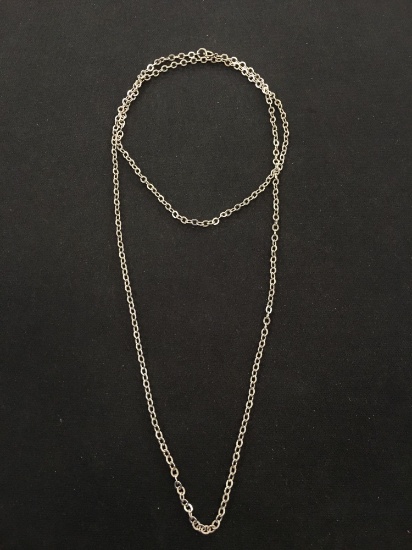 Sterling Silver 30" Cable Link Chain