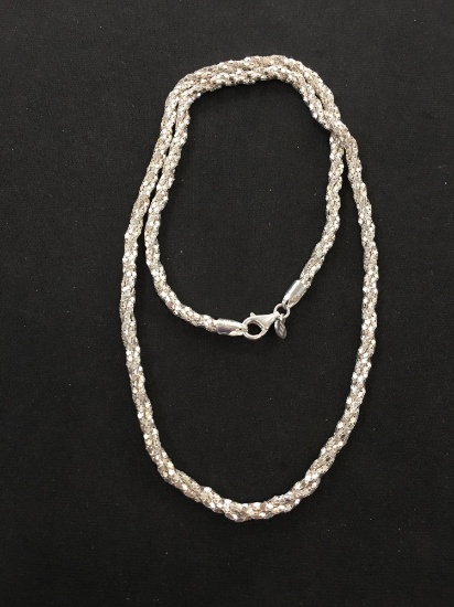 Sterling Silver Popcorn Chain 