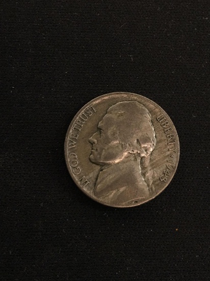 1943-P United States WWII Jefferson Nickel - 35% Silver Coin