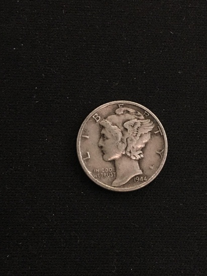 1944 United States Mercury Dime - 90% Silver Coin