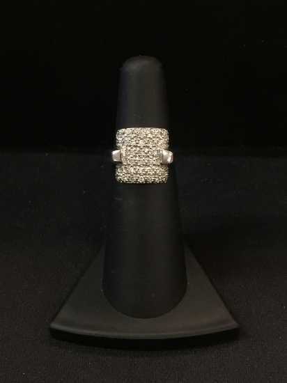 Sterling Silver & CZ Ring - Size 5