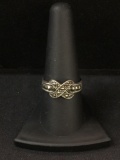 Marcasite X Sterling Silver Ring - Size 8.5