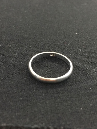 Classic Petite 2.0 mm Wide Sterling Silver Band - Size 2