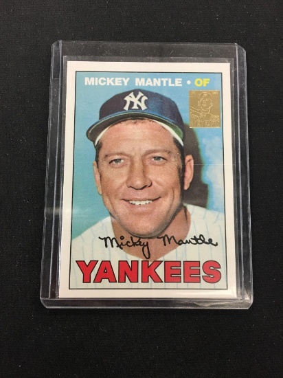 1996 Topps Mickey Mantle Commemorative Insert Card (1967)