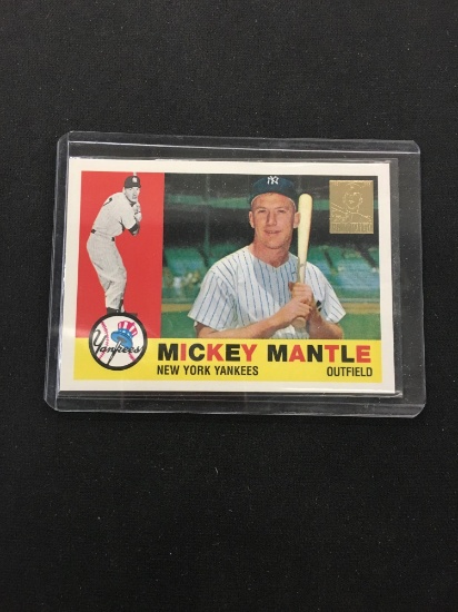 1996 Topps Mickey Mantle Commemorative Insert Card (1960)