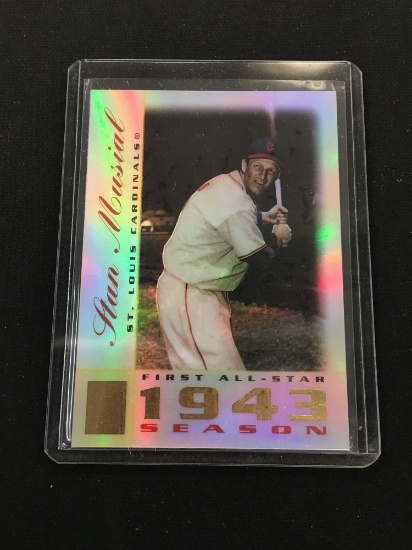 2003 Topps Tribute Refractor Stan Musial Cardinals Card