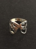 Playhouse Comedy & Tragedy Styled Sterling Silver Ring Band - Size 6