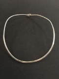 Sterling Silver Large Flat Neck wire