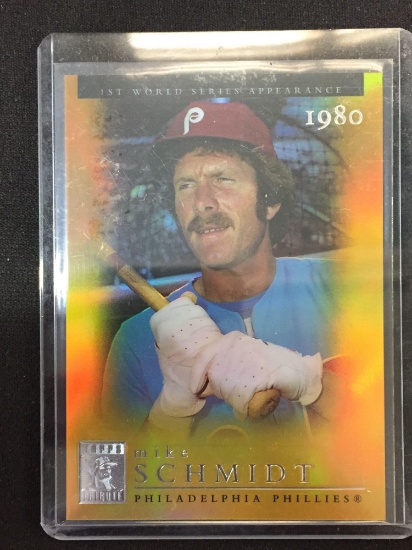 2003 Topps Tribute Gold Refractor Mike Schmidt Phillies Insert Card /100 - RARE