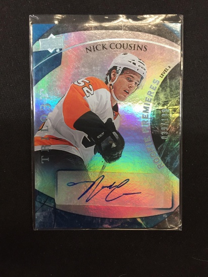 2015-16 Upper Deck Trilogy Nick Cousins Rookie Autograph Card /199 Flyers