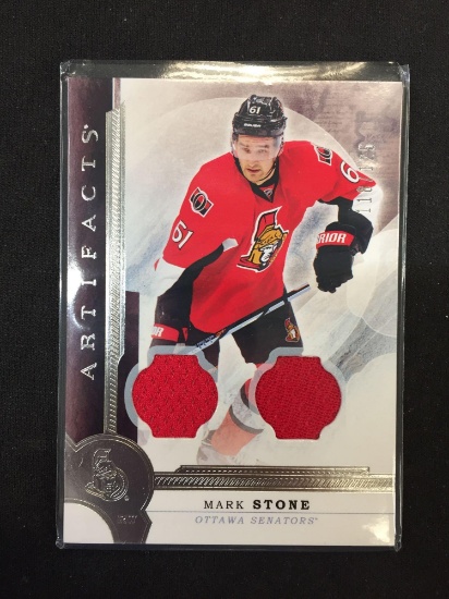 2016-17 Upper Deck Artifacts Mark Stone Senators Dual Jersey Card /125