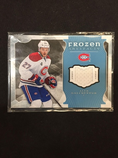 2015-16 Upper Deck Artifacts Frozen Alex Gachenyuk Canadiens Jersey Card