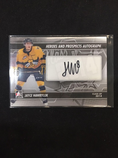 2014 ITG Heroes & Prospects Jayce Hawryluk Rookie Autograph Card