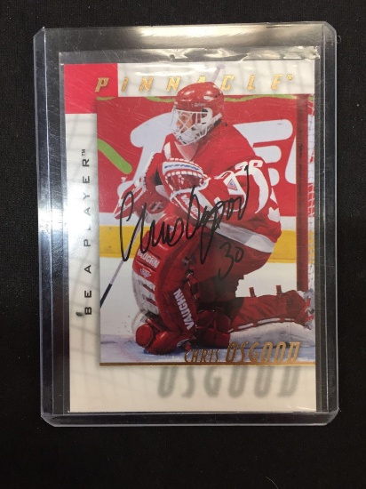 1998 Pinnacle Be A Player Chris Osgood Red Wings Autograph Card