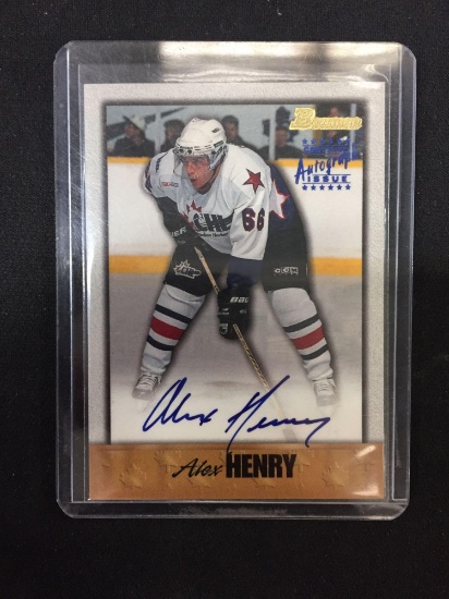 1998 Bowman CHL Alex Henry Rookie Autograph Card