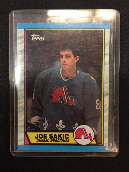 1989-90 Topps Joe Sakic Nordiques Rookie Hockey Card