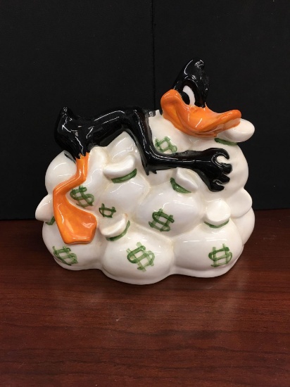 Vintage Daffy Duck Money Bags Piggy Bank