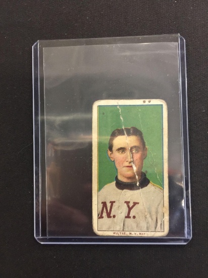 1909 T206 Piedmont Hooks Wiltse NY National Vintage Baseball Tobacco Card - Portrait