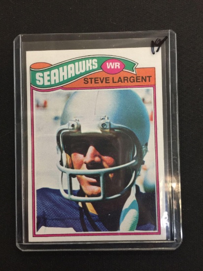 1977 Topps #177 Steve Largent Seahawks Rookie Football Card