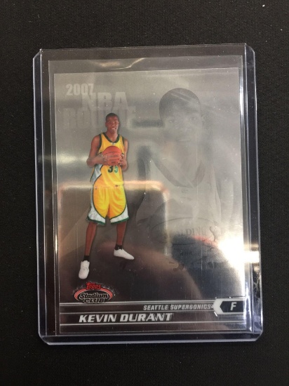 2007-08 Stadium Club Kevin Durant Sonics Rookie Basketball Card /1999