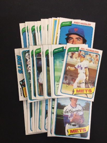 38 Card Lot of Late 1970s and Early 1980s New York Mets Vintage Baseball Cards