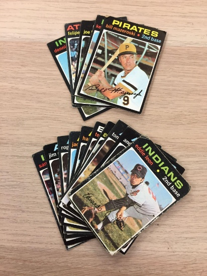 15 Card Lot of 1971 Topps Baseball Vintage Cards