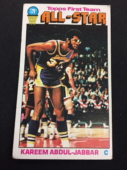 1977-78 Topps Kareem Abdul-Jabbar Lakers Vintage Basketball Card