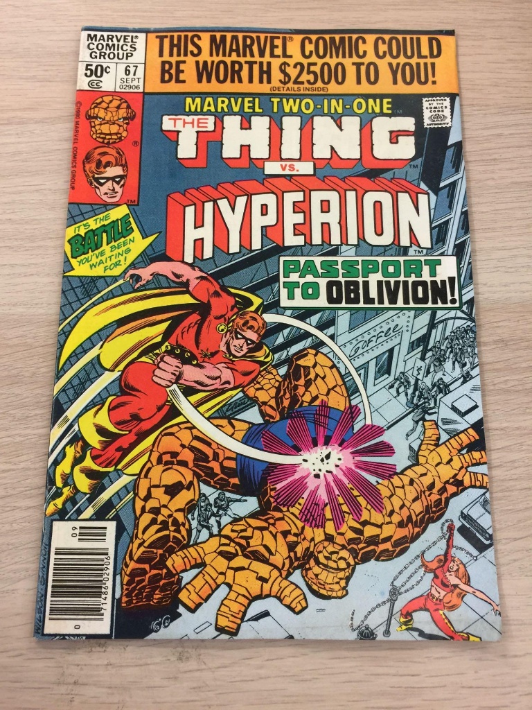 The Thing Vs Hyperion 67 Marvel Comic Book Auctions Online Proxibid