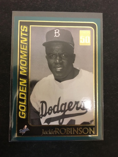 2001 Topps Golden Moments Jackie Robinson Dodgers Baseball Card