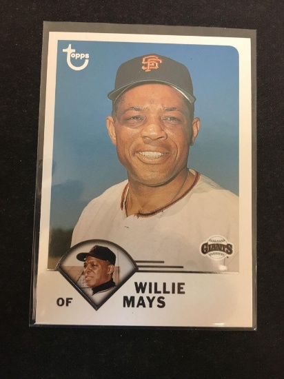 2003 Topps Lineage Willie Mays Giants Baseball Card