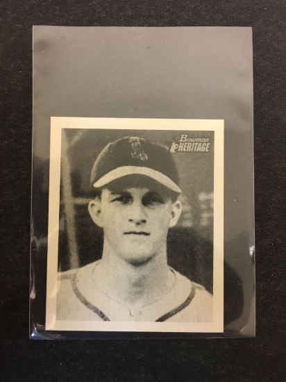 2001 Bowman Heritage Rookie Reprints Stan Musial Cardinals Baseball Card