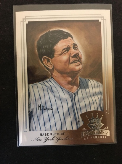 2003 Diamond Kings Babe Ruth Yankees Baseball Card