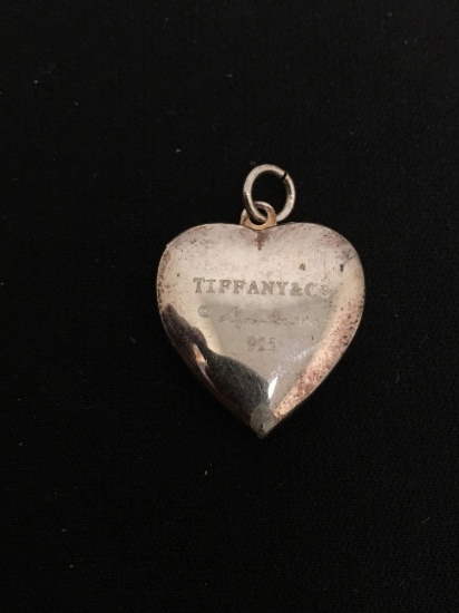 Tiffany & Co. Designed Sterling Silver Heart Locket Pendant