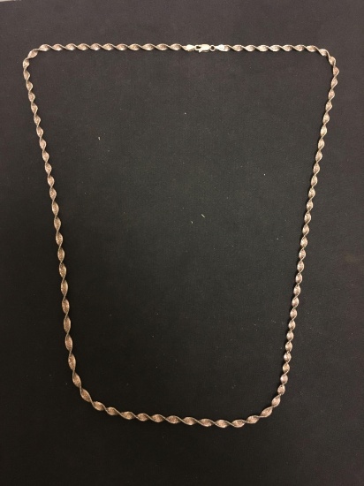 FAS Italian Designed 28" Sterling Silver Singapore Chain