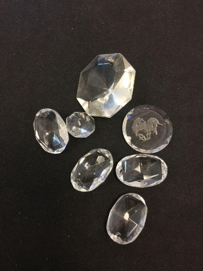 Various Shaped Seven Faceted Crystals