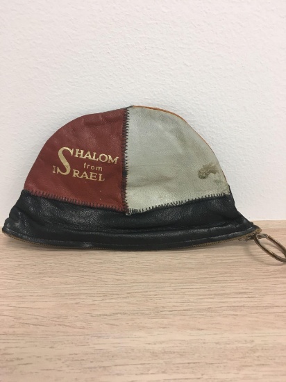 Vintage Leather Shalom From Israel Coin Purse/Wallet