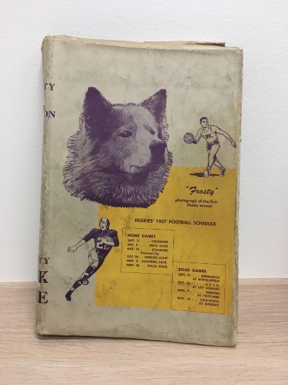 1958 University of Washington Husky Book Covers W/ Sports Schedule