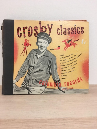 Amazing Vintage 1940s Bing Crosby 78rpm Records - Set of 5