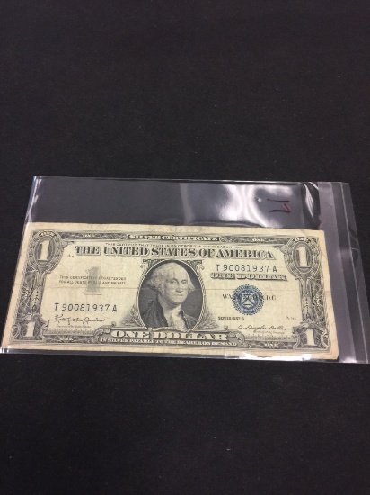 1957-B United States $1 Silver Certificate Currency Bill Note