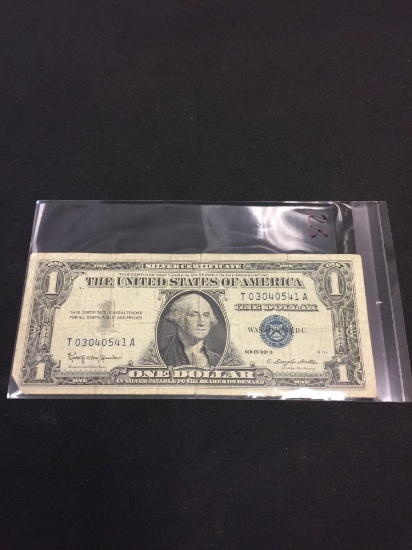 1957-B United States $1 Silver Certificate Currency Bill Note