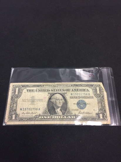 1957 United States $1 Silver Certificate Currency Bill Note