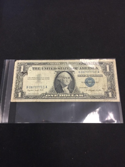 1957-A United States $1 Silver Certificate Currency Bill Note