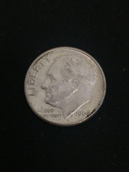 1964-D United States Roosevelt Dime - 90% Silver Coin