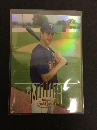 2002 Topps Gold Label #164 Joe Mauer Twins Rookie Baseball Card