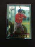 2001 Topps Chrome Traded Justin Morneau Twins Rookie Baseball Card