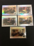 5 Count Lot of 2006 Topps Chrome Declaration of Independence Refractors - RARE