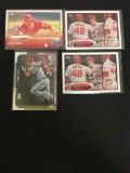 4 Card Lot of Mike Trout Angels Baseball Cards