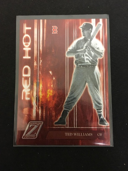 2005 Donruss Zenith Red Hot Ted Williams Red Sox Insert Card